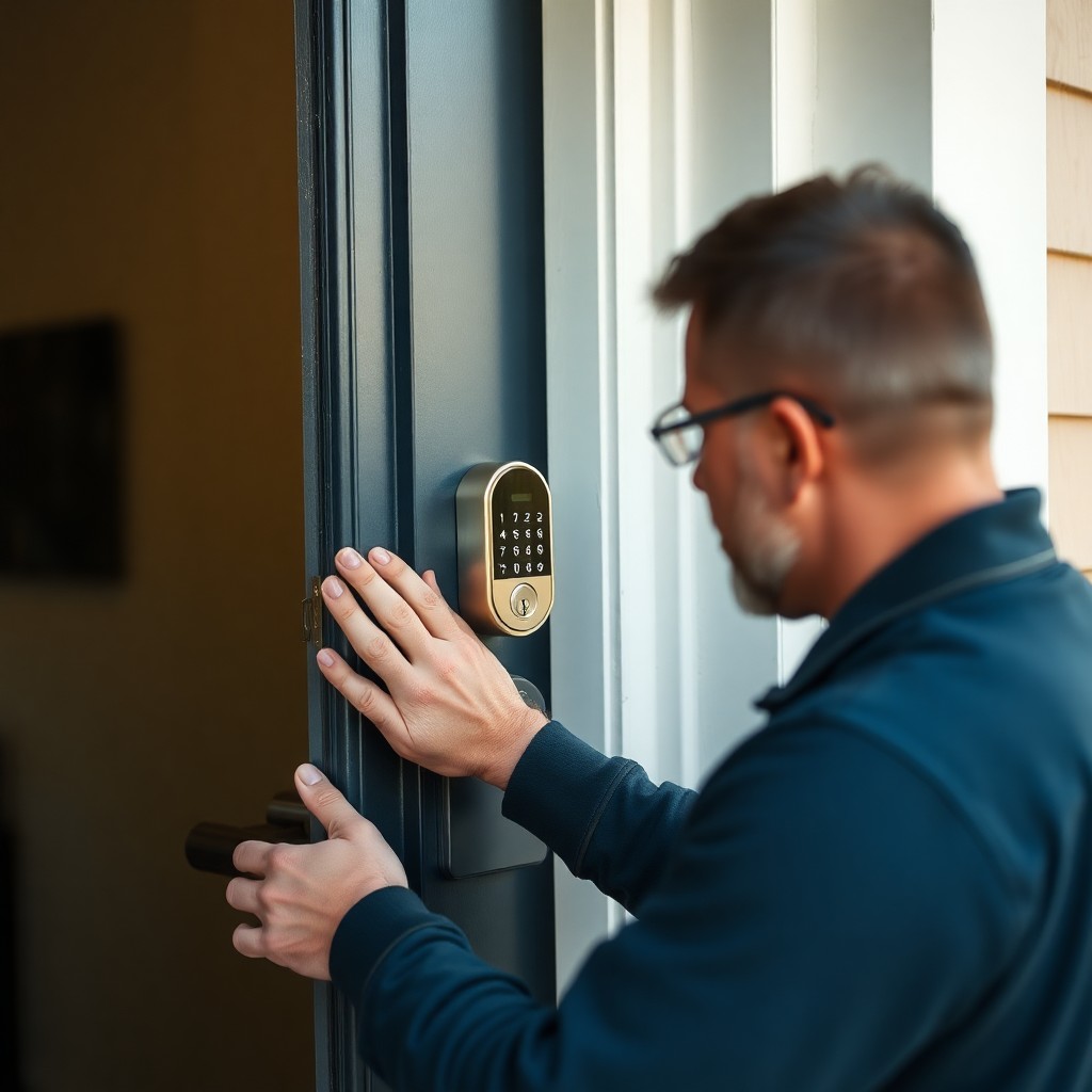 Locksmith Chick smart lock installation on-site in 30A, FL