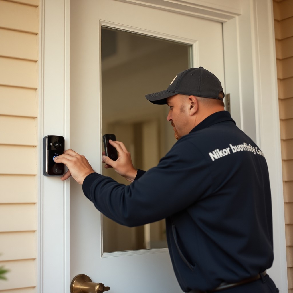 Locksmith Chick video doorbell installation on-site in 30A, FL
