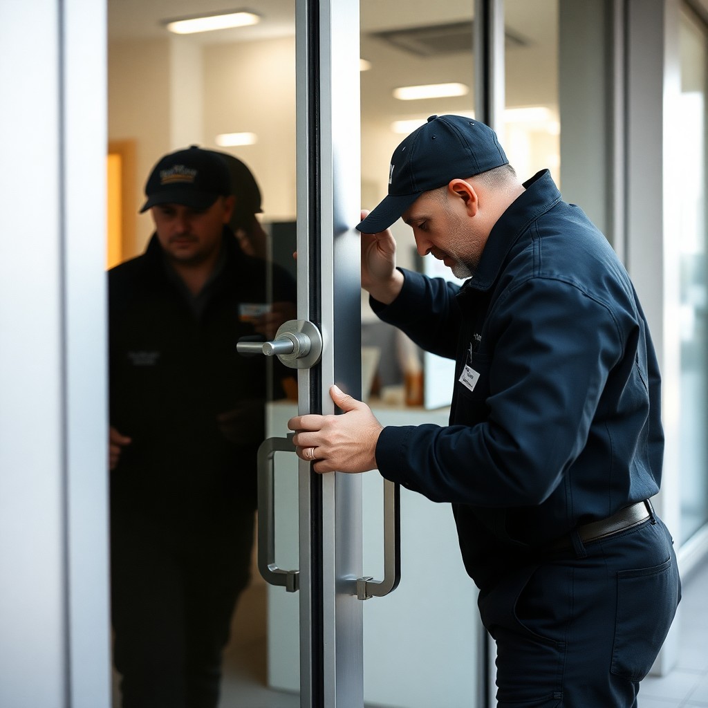 Locksmith Chick commercial locksmith on-site in Bagdad, FL