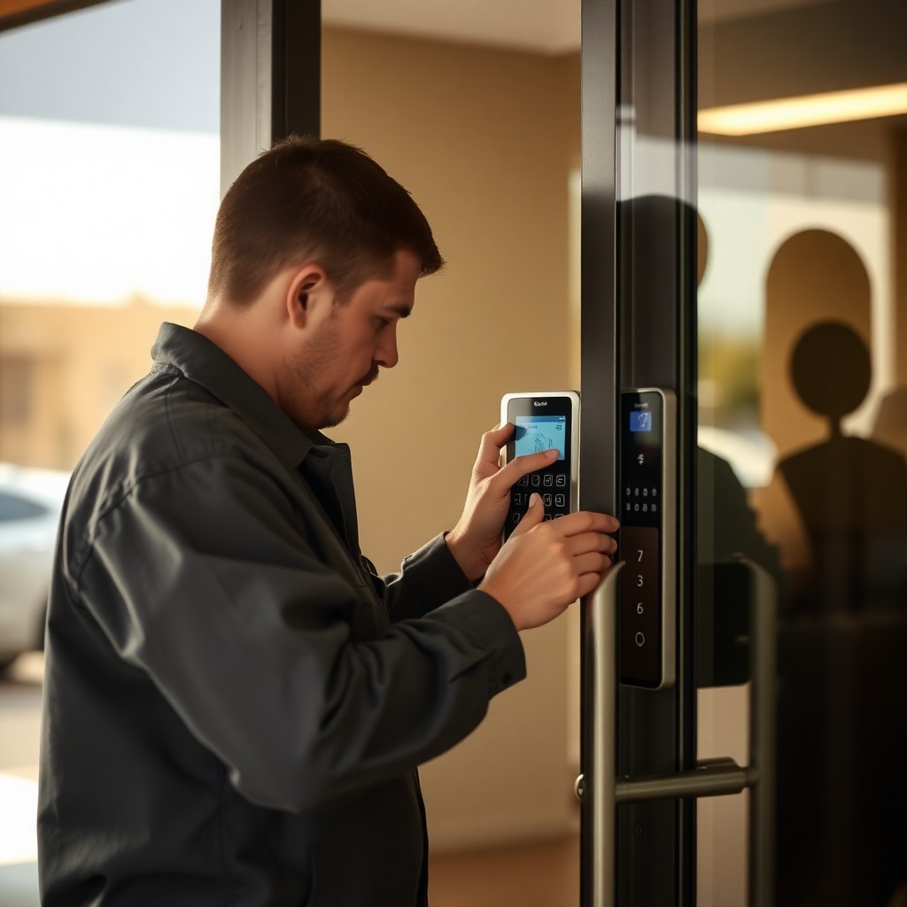 Locksmith Chick access control installation on-site in Blue Mountain Beach, FL