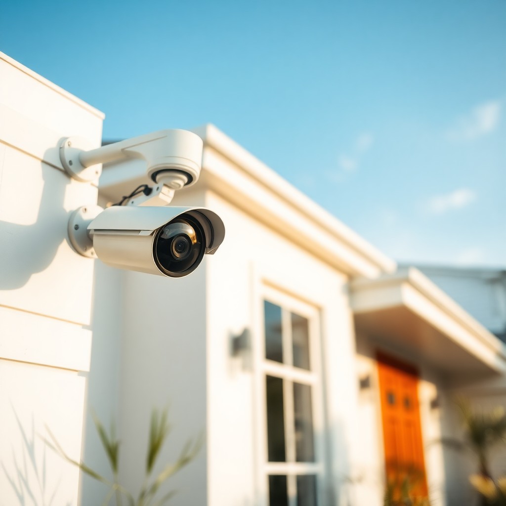 Locksmith Chick outdoor security cameras on-site in Bluewater Bay, FL