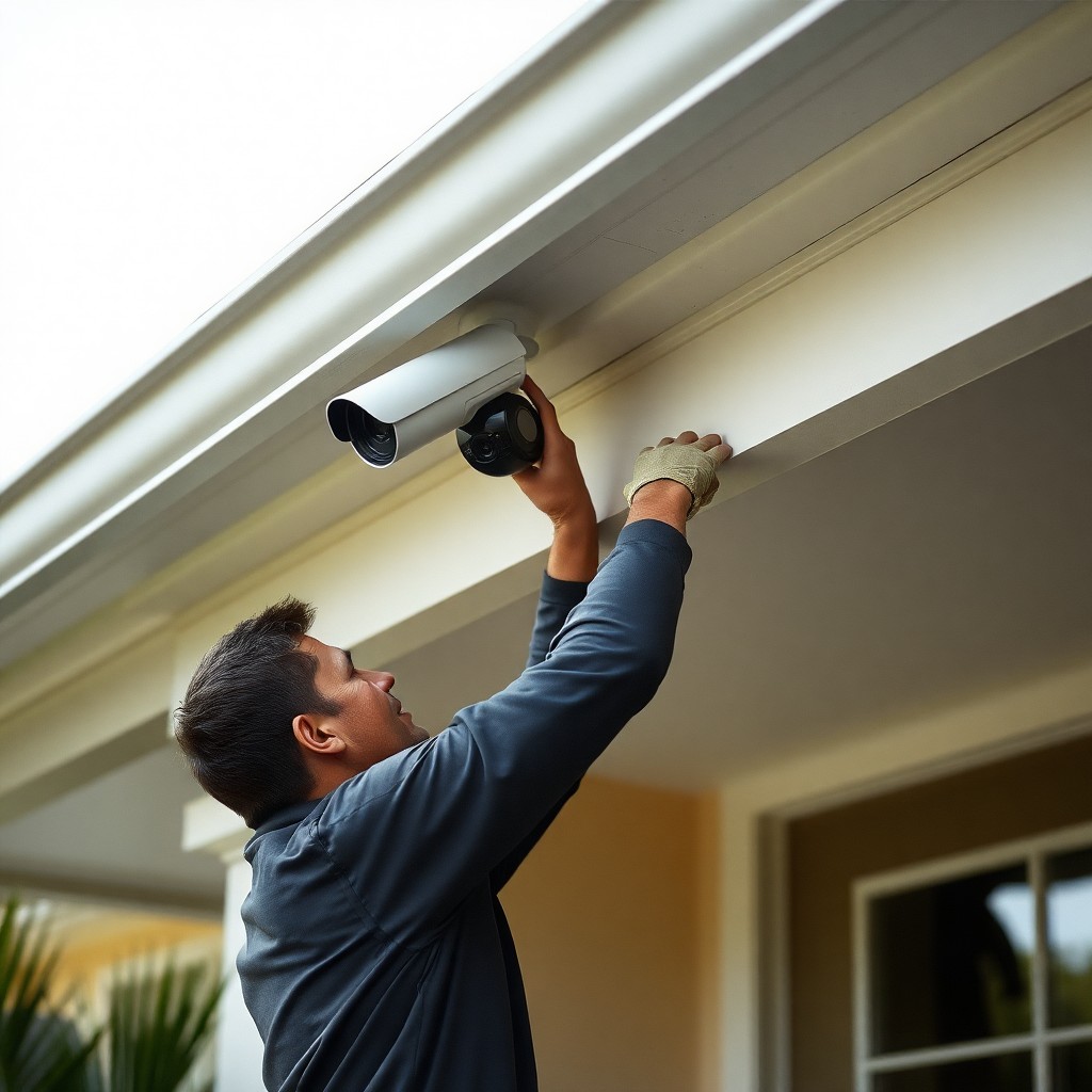 Locksmith Chick security camera installation on-site in Bluewater Bay, FL