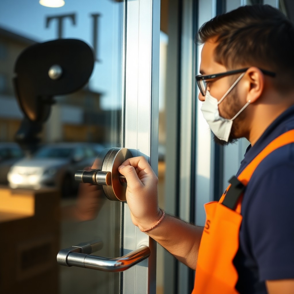 Locksmith Chick commercial locksmith on-site in Cantonment, FL