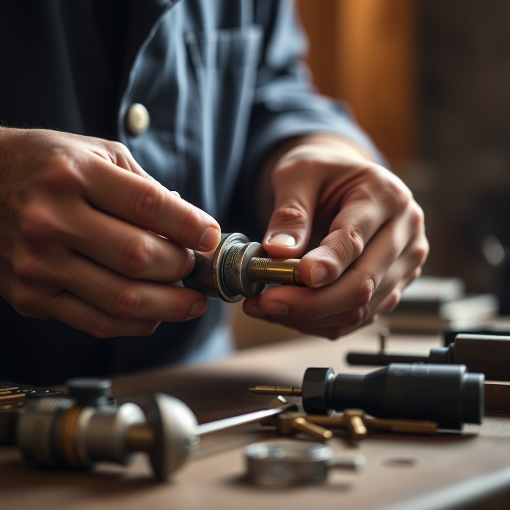 Locksmith Chick rekey service on-site in Cantonment, FL