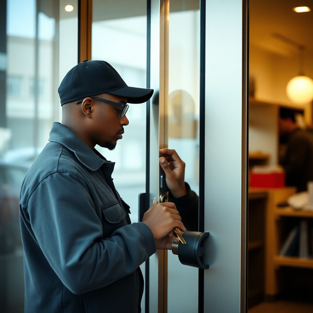 Locksmith Chick commercial locksmith on-site in Century, FL