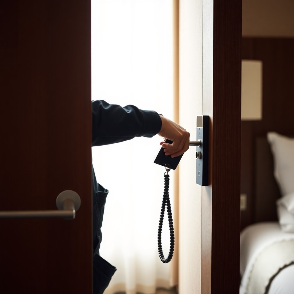 Locksmith Chick hotel lock service on-site in Crestview, FL