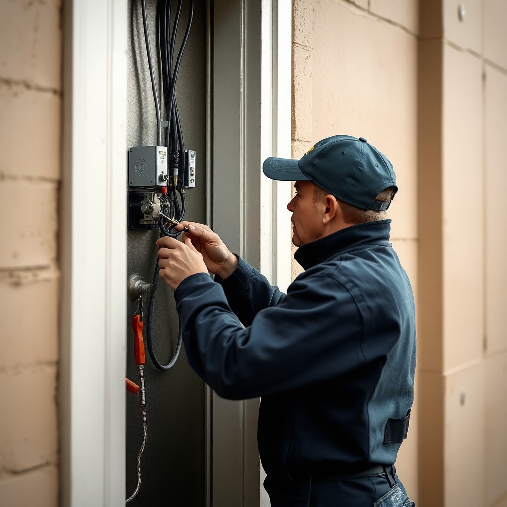 Locksmith Chick electronic lock service on-site in Crystal Beach, FL