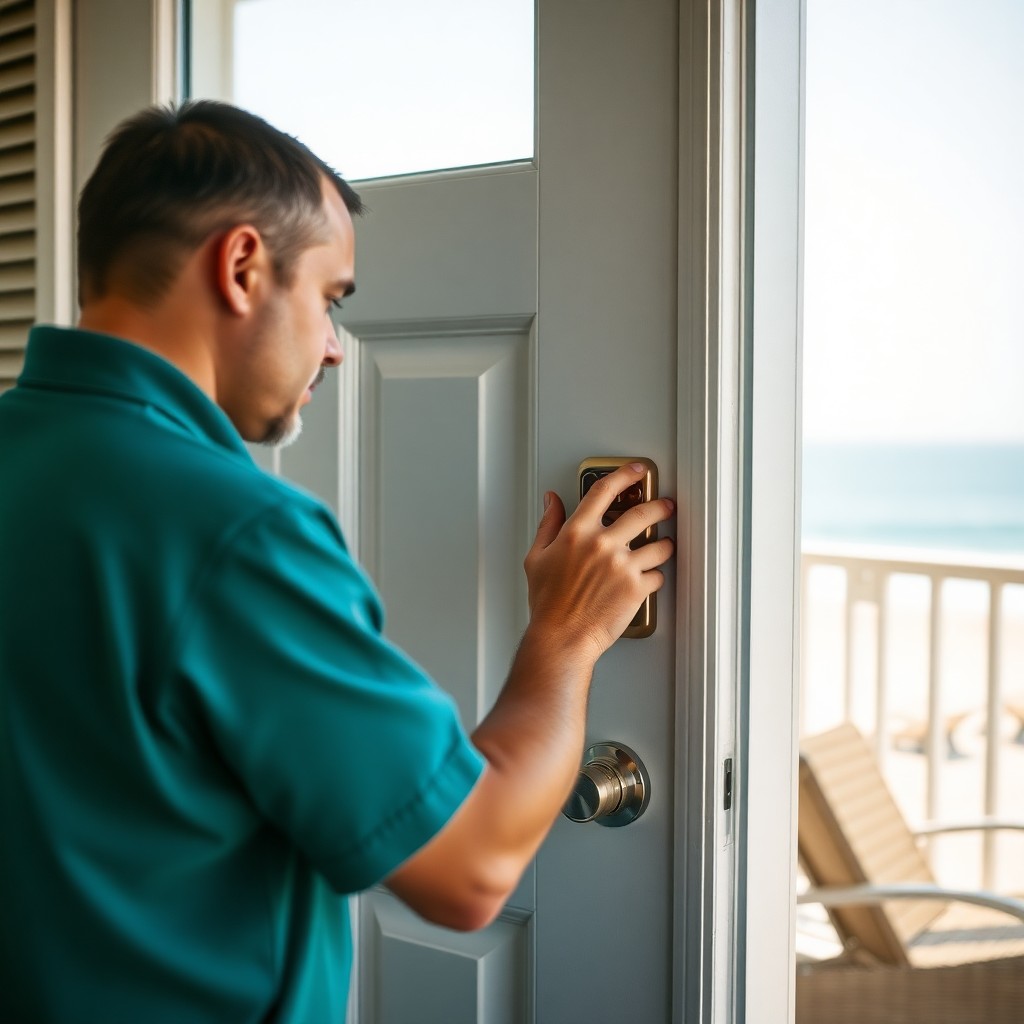 Locksmith Chick vacation rental locks on-site in Crystal Beach, FL