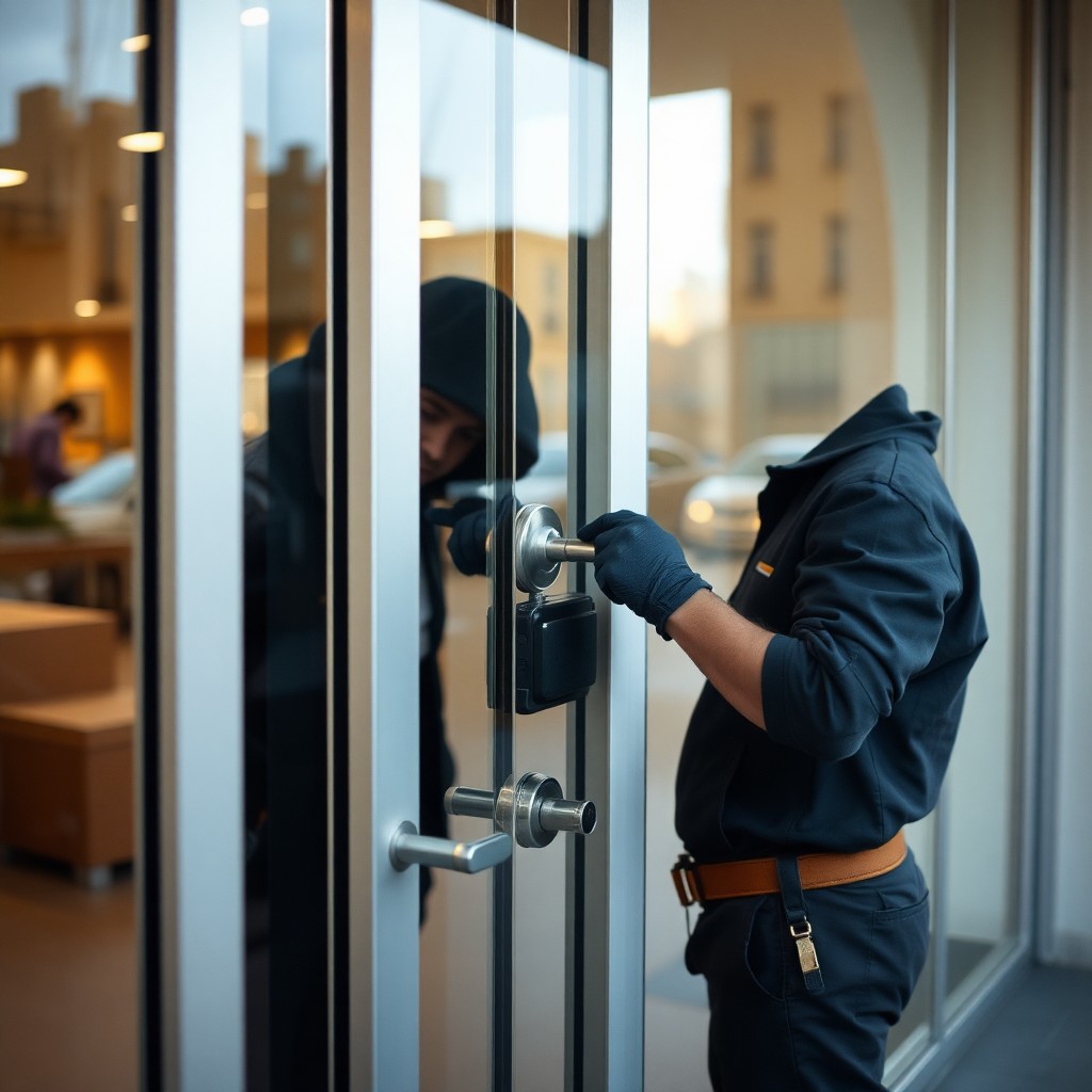 Locksmith Chick commercial locksmith on-site in Defuniak Springs, FL