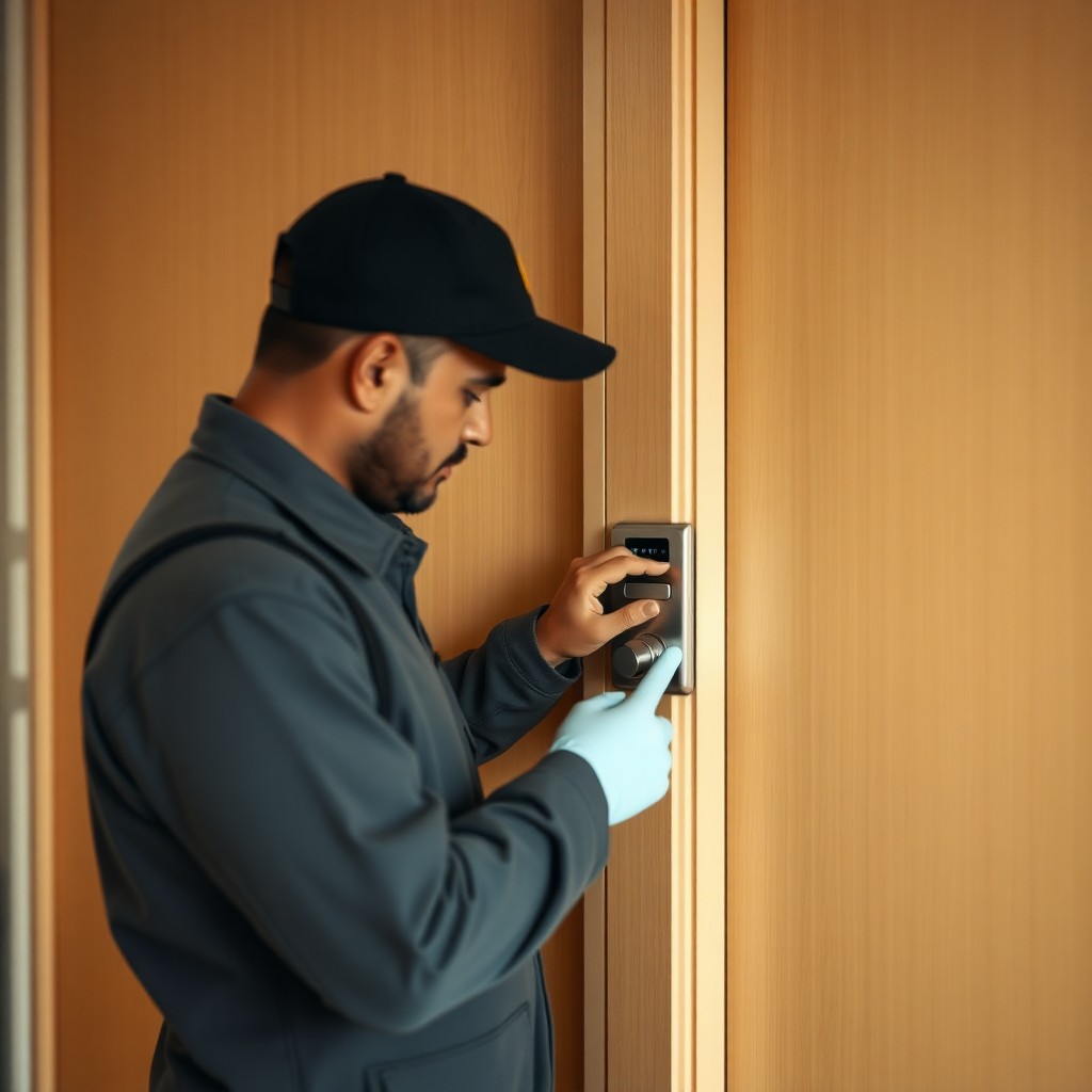 Locksmith Chick hotel lock service on-site in Defuniak Springs, FL