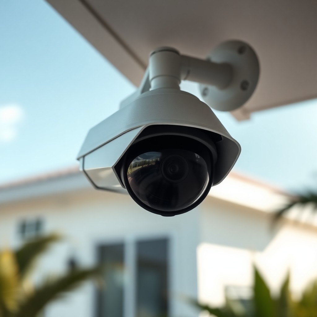 Locksmith Chick outdoor security cameras on-site in Defuniak Springs, FL