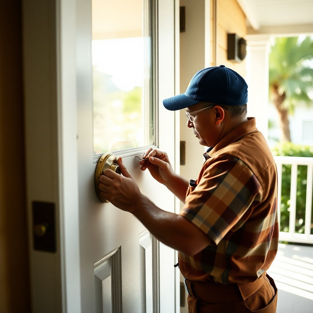 Locksmith Chick house lockout service on-site in Destin, FL