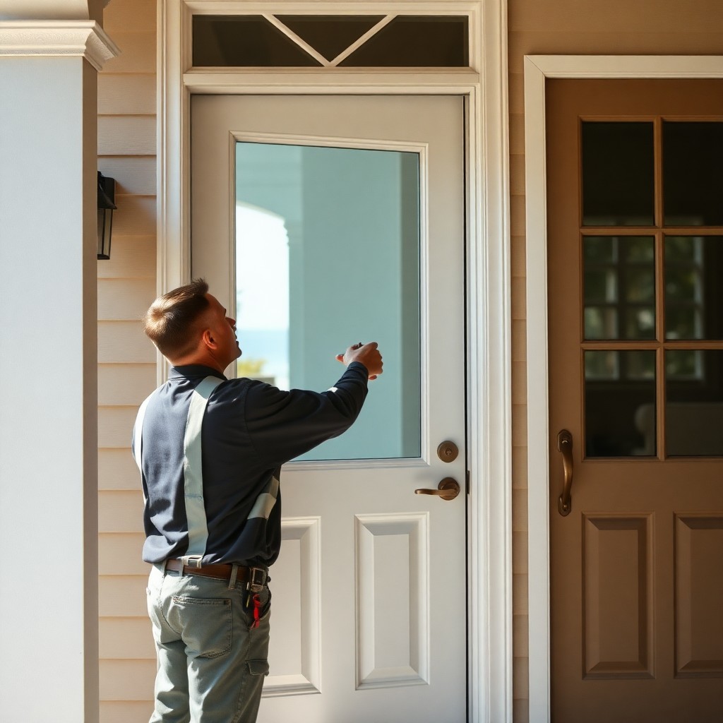 Locksmith Chick storm & hurricane door installation on-site in Destin, FL