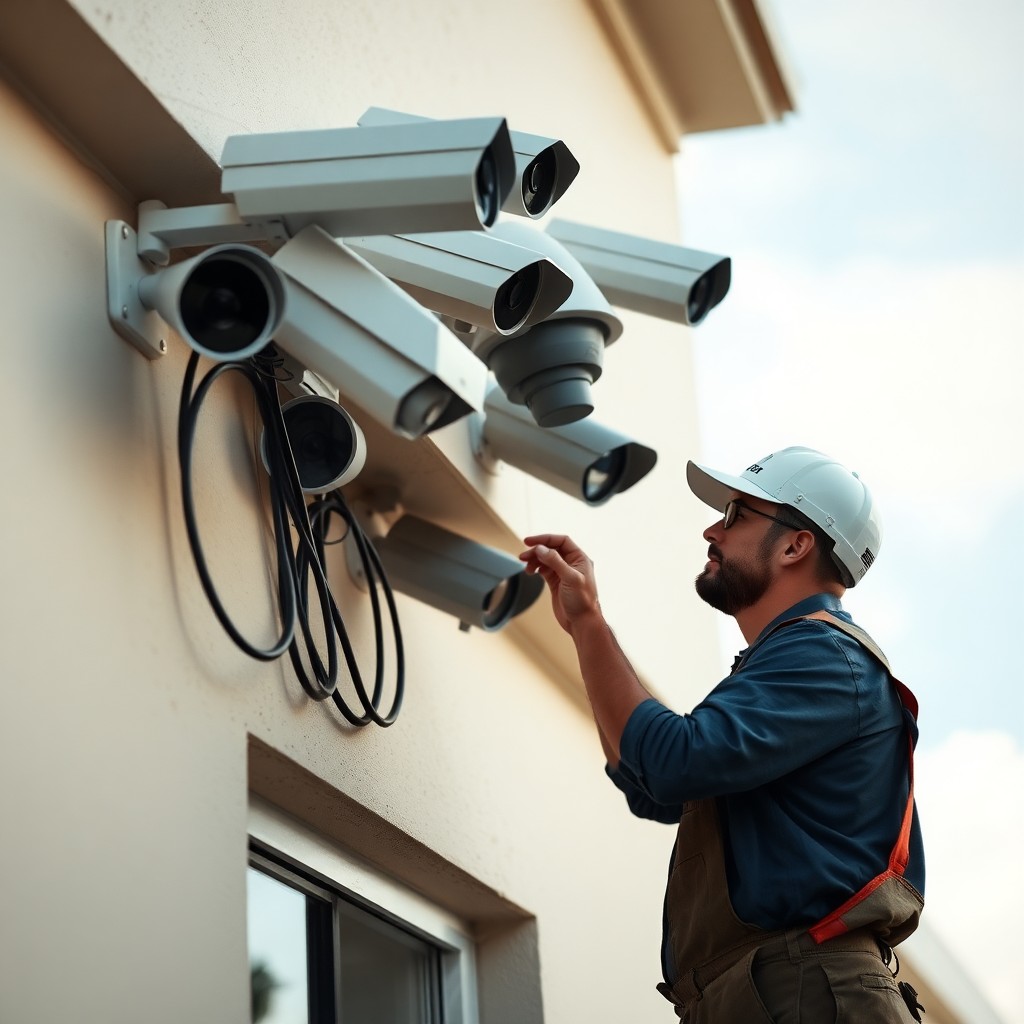 Locksmith Chick business security cameras on-site in Dune Allen Beach, FL