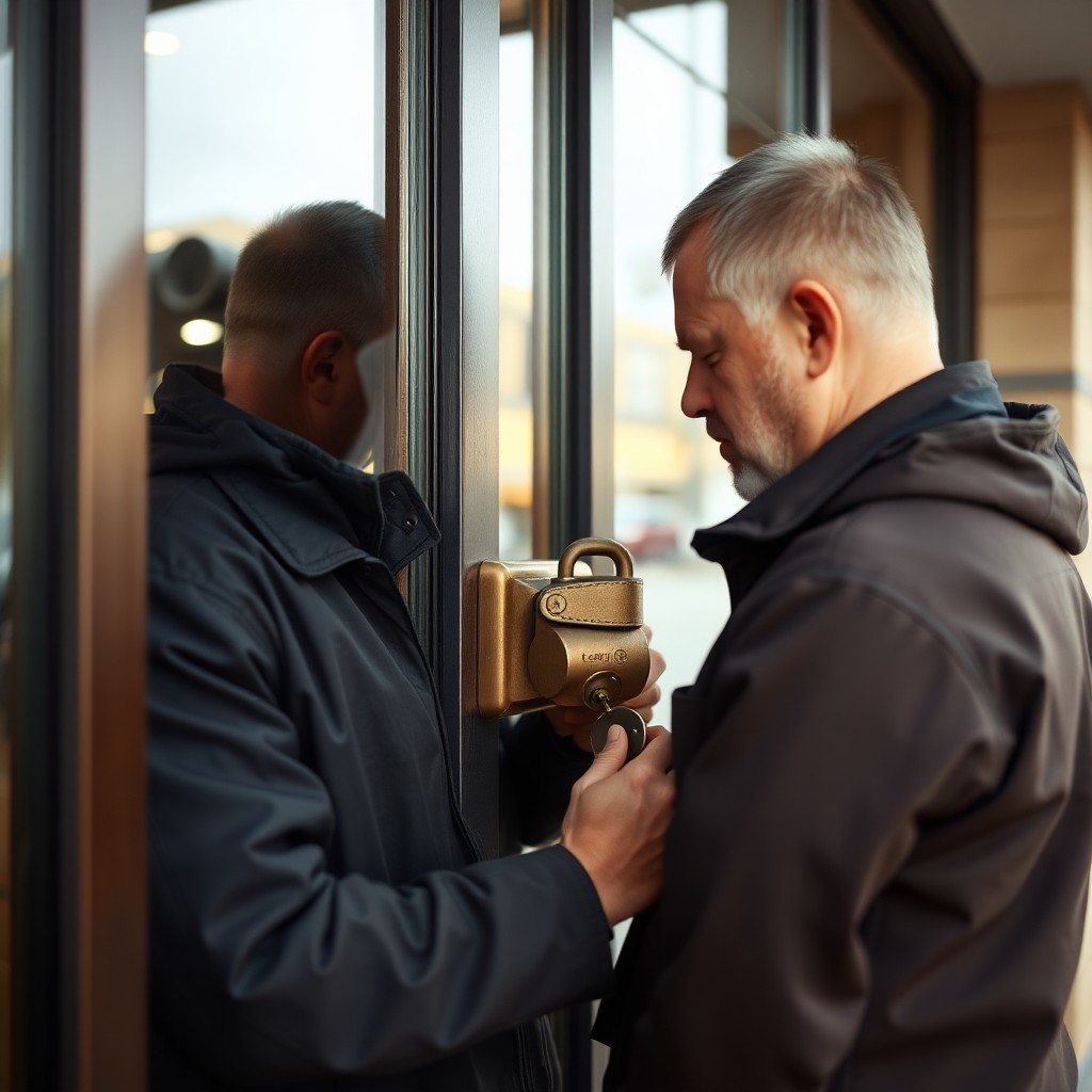 Locksmith Chick commercial locksmith on-site in Dune Allen Beach, FL