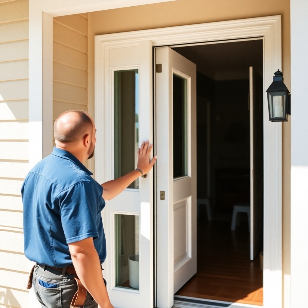 Locksmith Chick storm & hurricane door installation on-site in Dune Allen Beach, FL