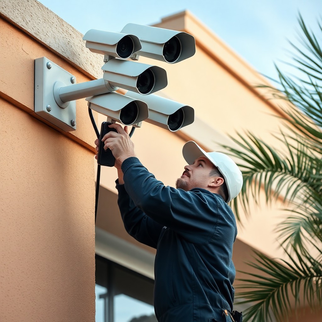 Locksmith Chick business security cameras on-site in Eglin AFB, FL