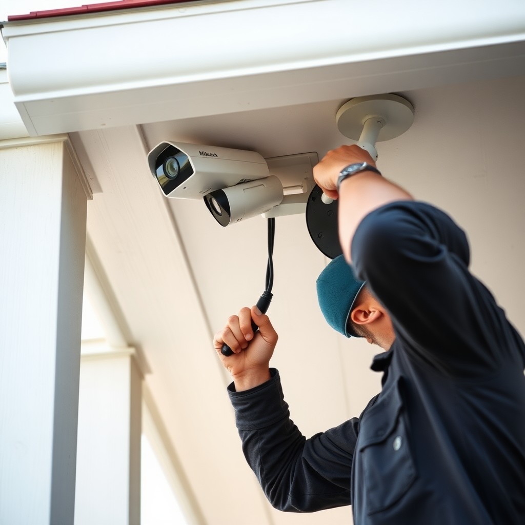 Locksmith Chick security camera installation on-site in Eglin AFB, FL