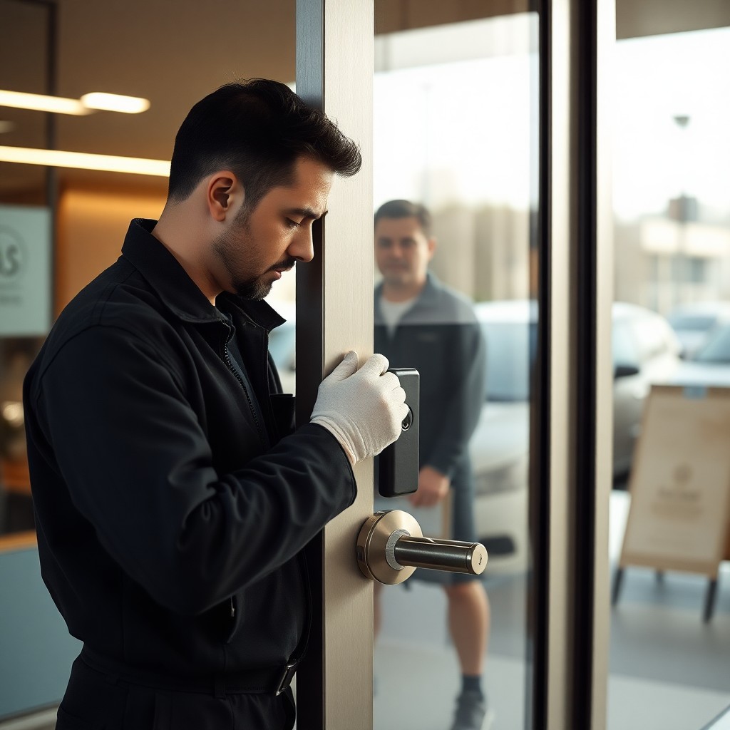 Locksmith Chick commercial locksmith on-site in Flomaton, FL