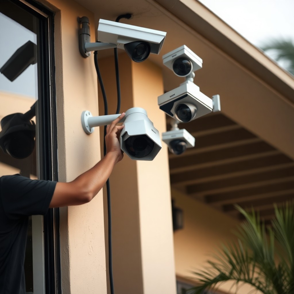Locksmith Chick business security cameras on-site in Fort Walton Beach, FL