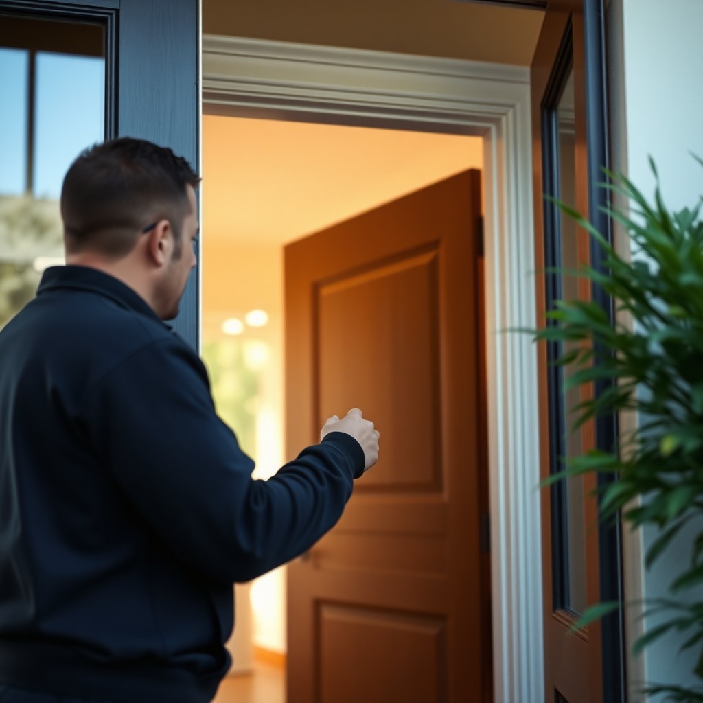 Locksmith Chick video doorbell installation on-site in Fort Walton Beach, FL