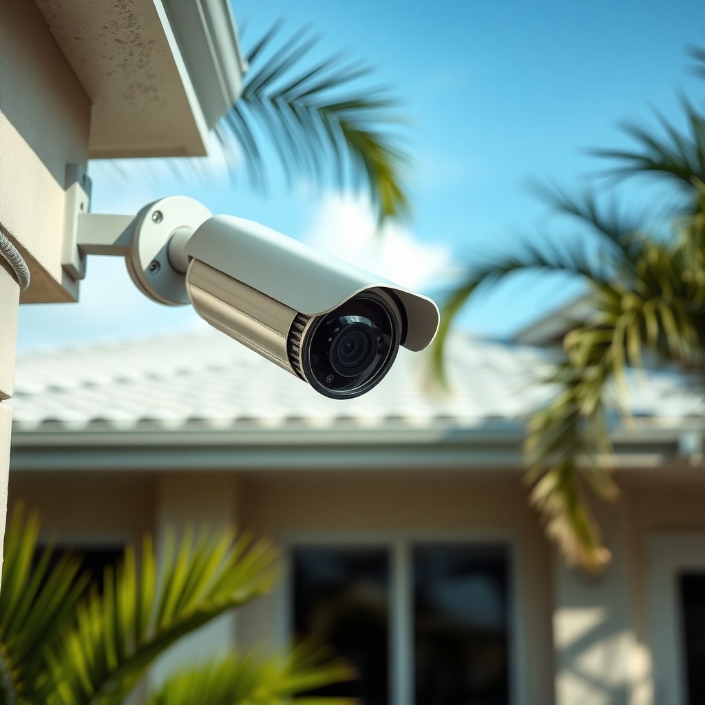 Locksmith Chick outdoor security cameras on-site in Freeport, FL