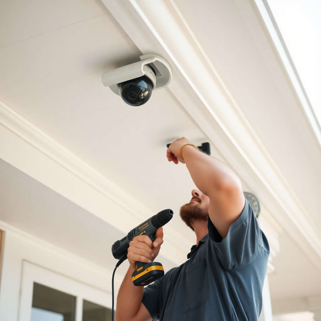 Locksmith Chick security camera installation on-site in Freeport, FL