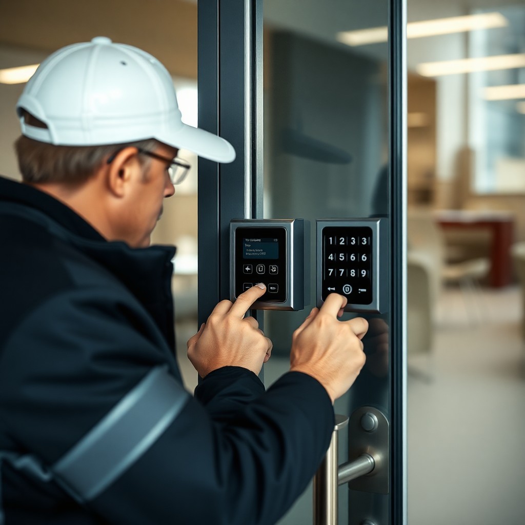 Locksmith Chick access control installation on-site in Grayton Beach, FL
