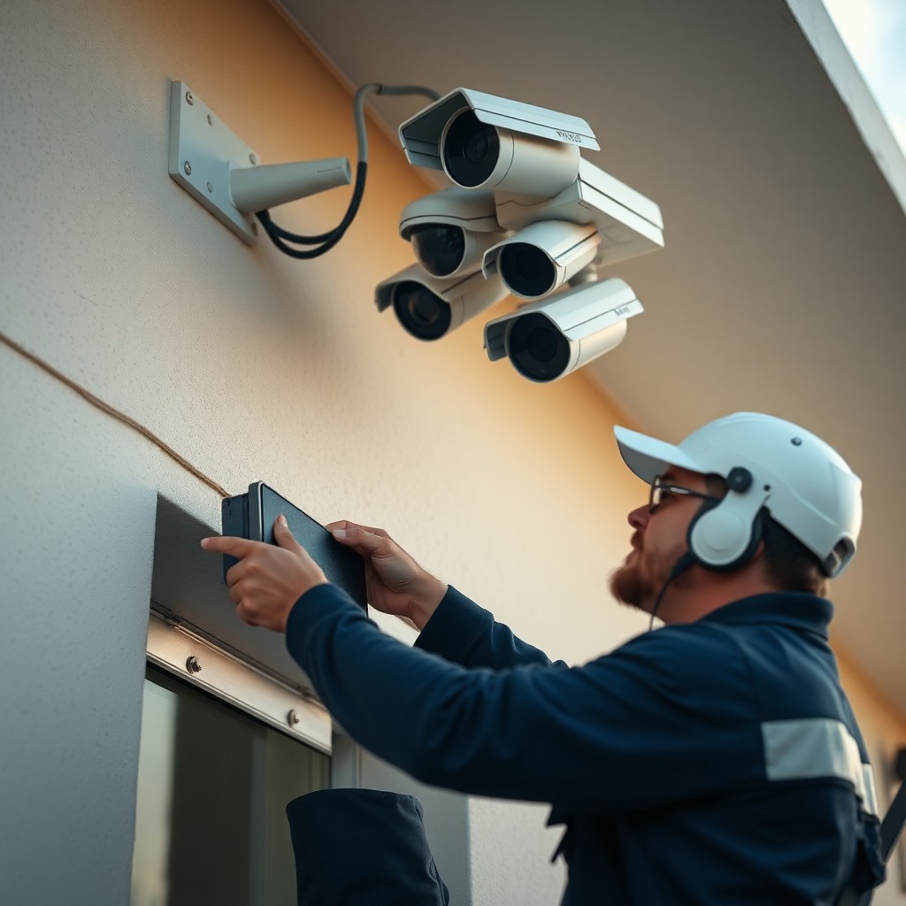 Locksmith Chick business security cameras on-site in Grayton Beach, FL