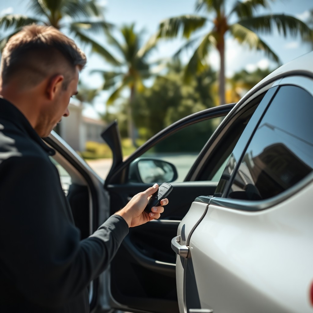 Locksmith Chick car key replacement on-site in Grayton Beach, FL