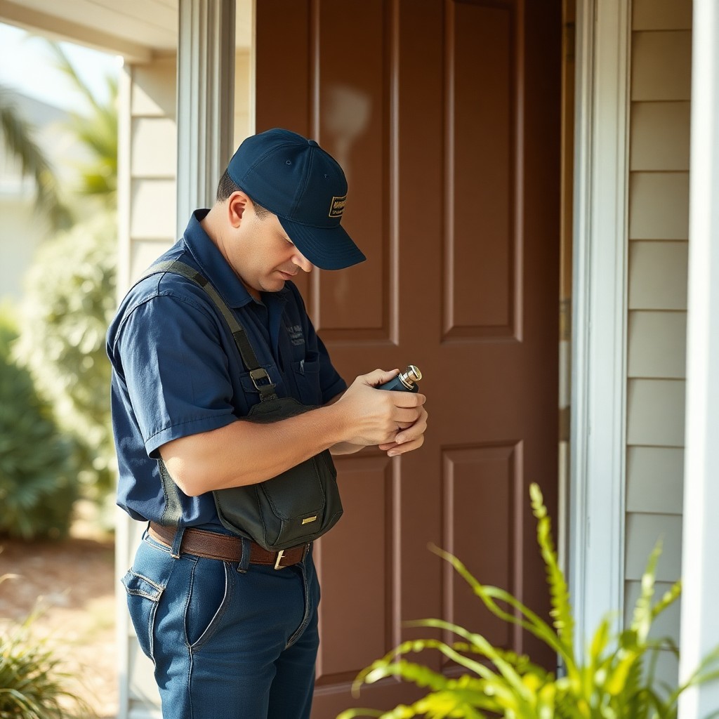 Locksmith Chick house lockout service on-site in Grayton Beach, FL