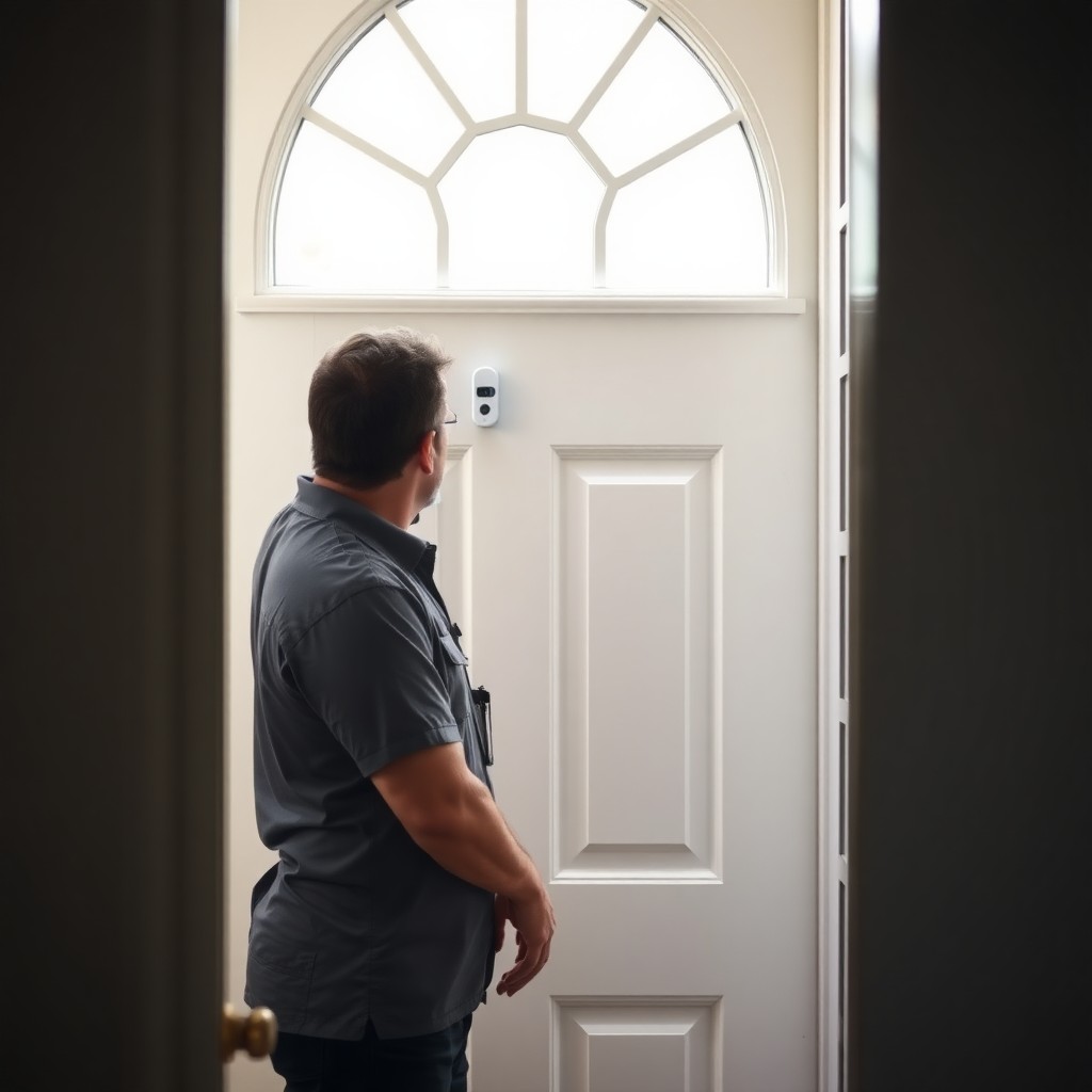 Locksmith Chick video doorbell installation on-site in Grayton Beach, FL