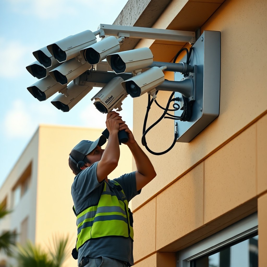 Locksmith Chick business security cameras on-site in Gulf Breeze, FL
