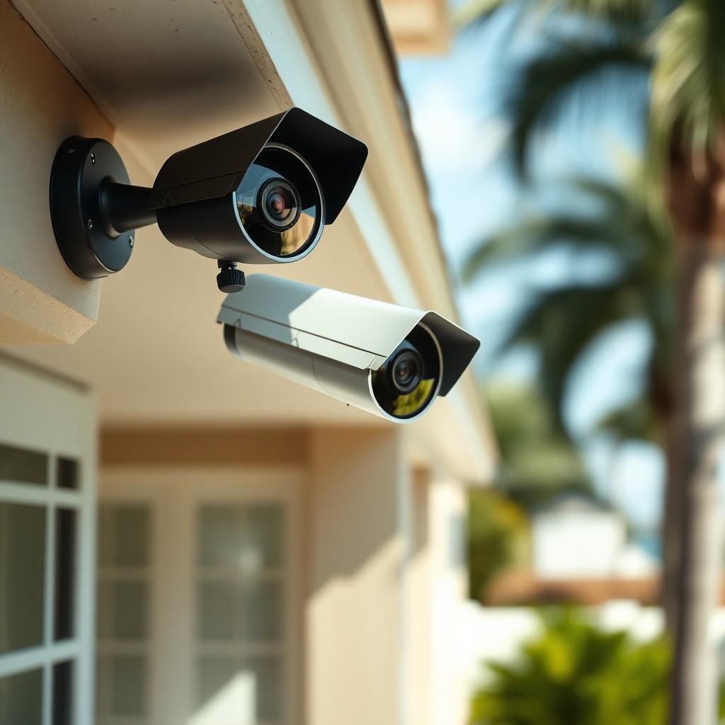 Locksmith Chick outdoor security cameras on-site in Gulf Breeze, FL