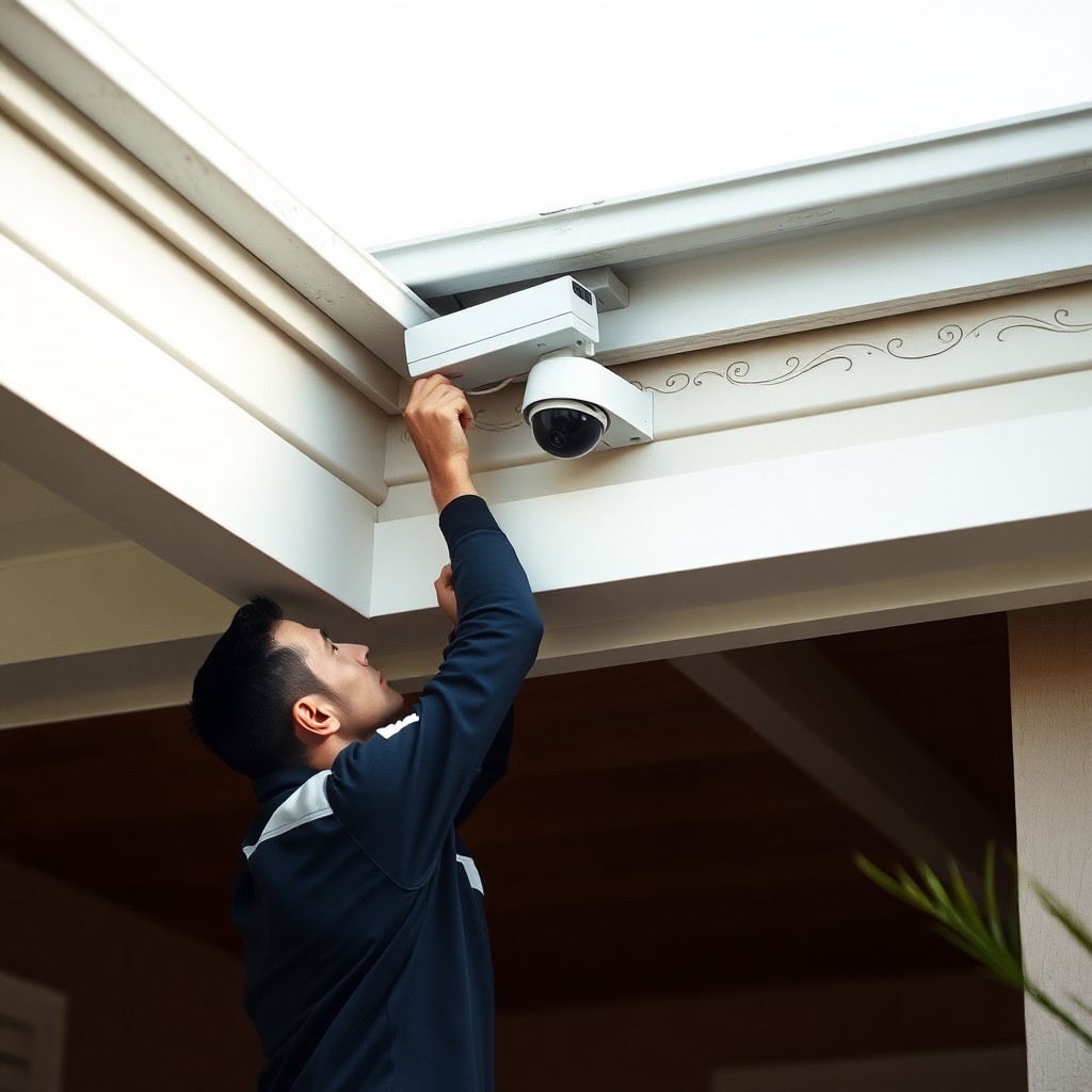 Locksmith Chick security camera installation on-site in Holiday Isle, FL