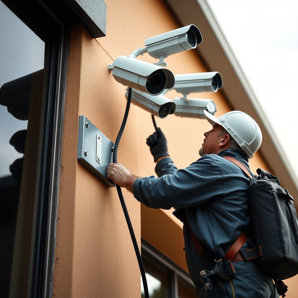 Locksmith Chick business security cameras on-site in Hurlburt Field, FL
