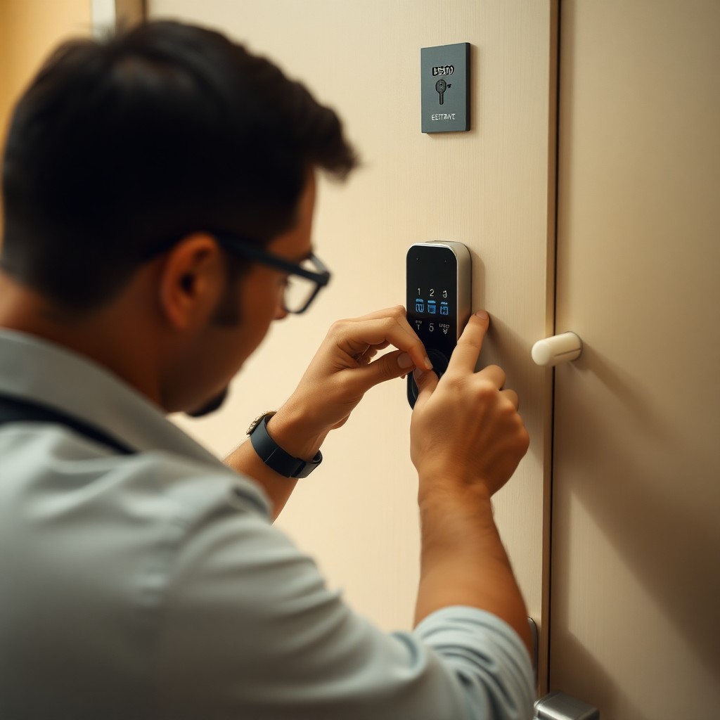 Locksmith Chick hotel lock service on-site in Hurlburt Field, FL