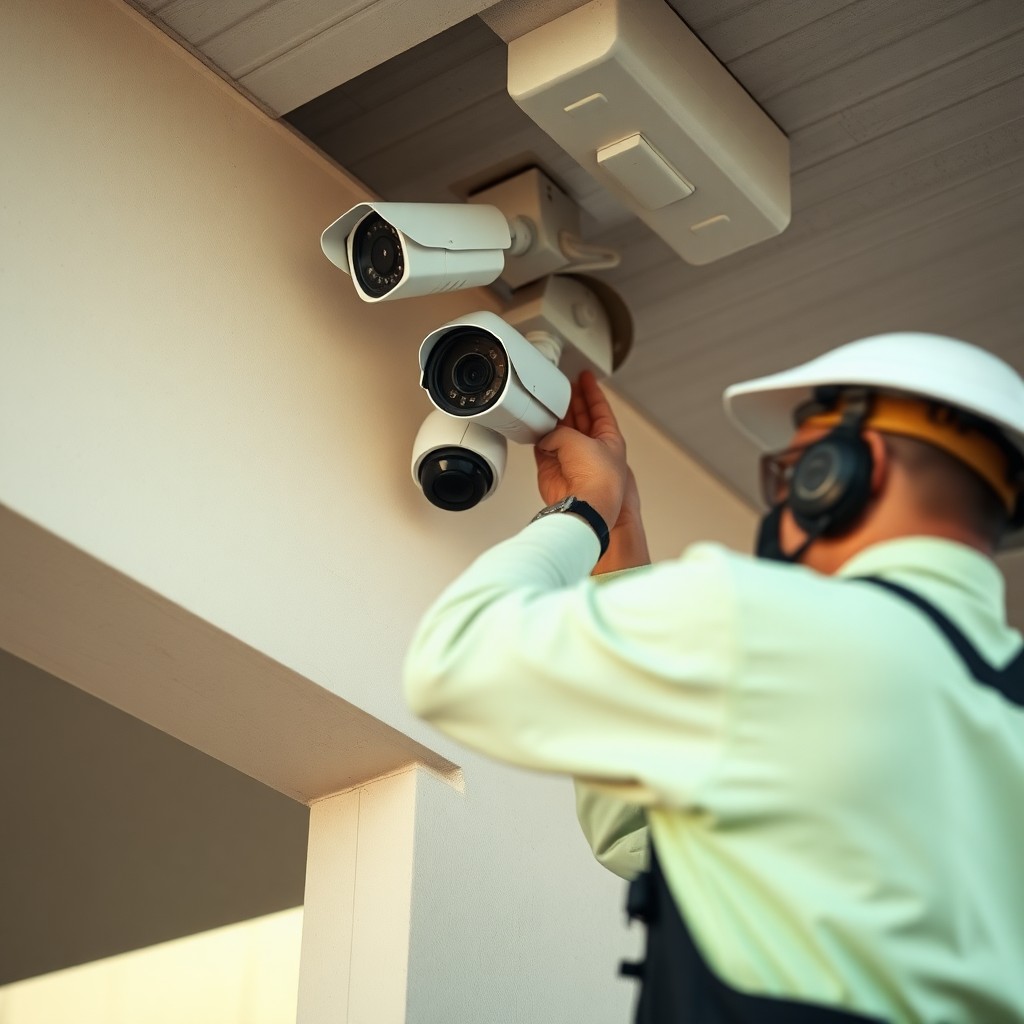Locksmith Chick business security cameras on-site in Kelly Plantation, FL