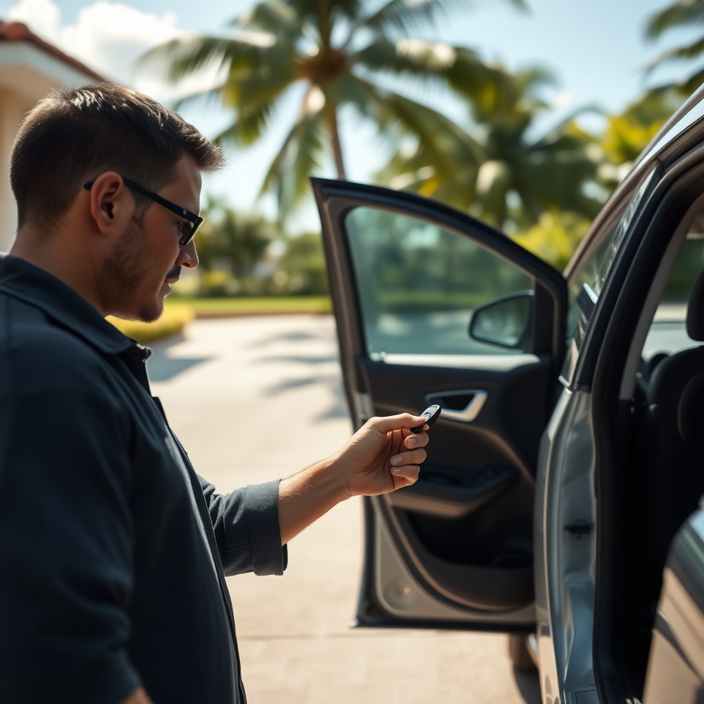 Locksmith Chick car key replacement on-site in Kelly Plantation, FL