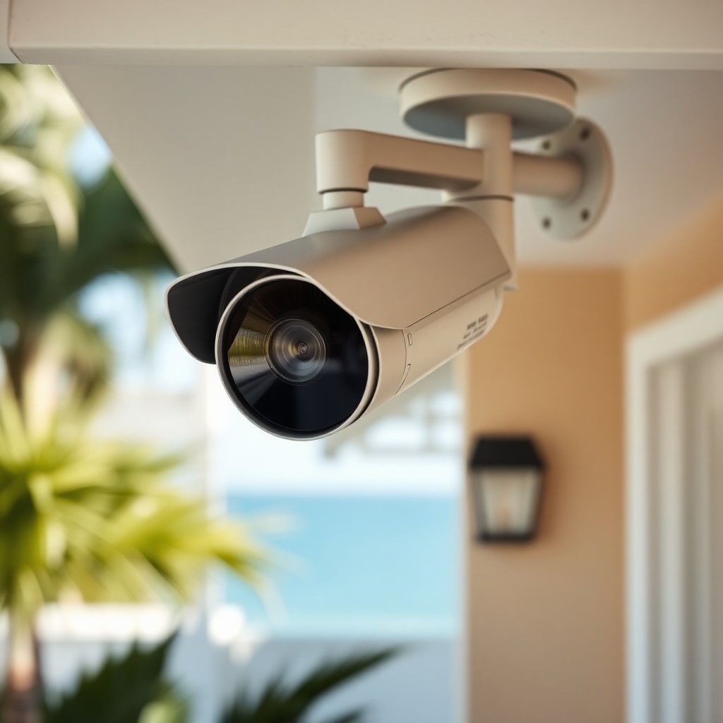 Locksmith Chick outdoor security cameras on-site in Kelly Plantation, FL