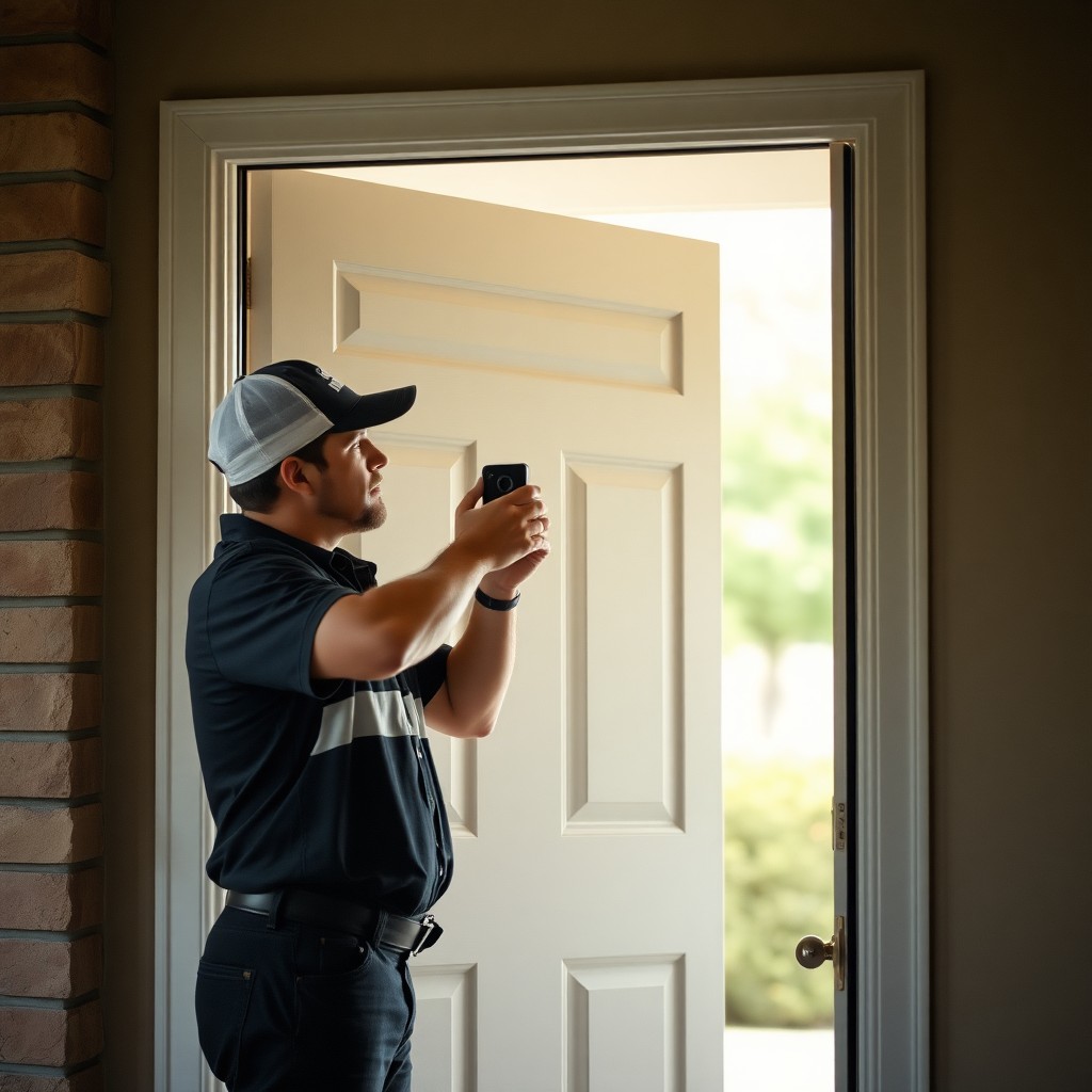 Locksmith Chick video doorbell installation on-site in Kelly Plantation, FL