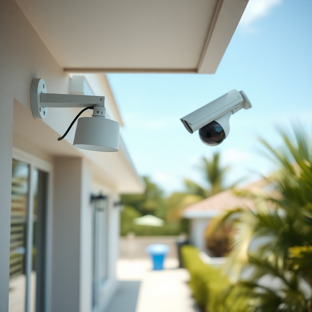 Locksmith Chick outdoor security cameras on-site in Mary Esther, FL
