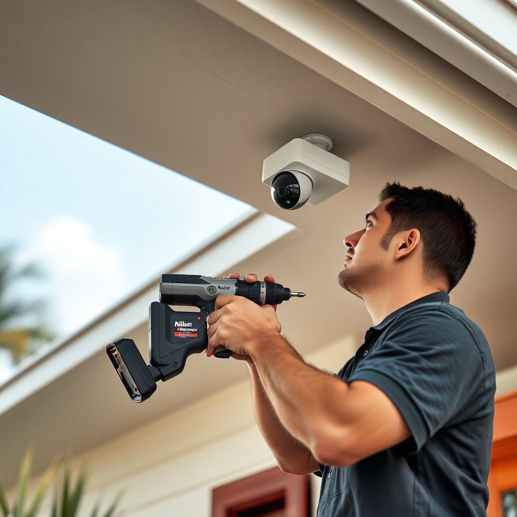 Locksmith Chick security camera installation on-site in Mary Esther, FL