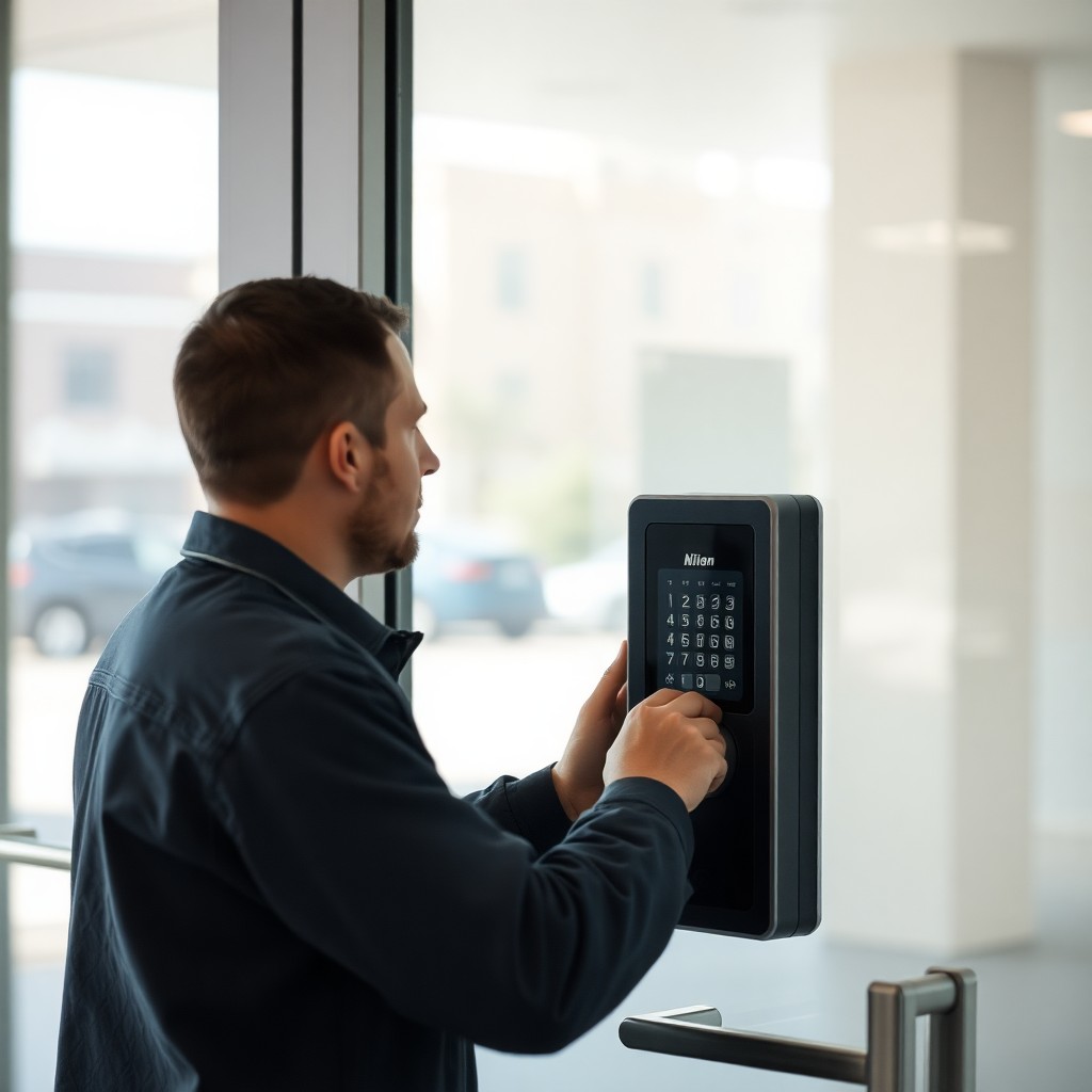 Locksmith Chick access control installation on-site in Milton, FL