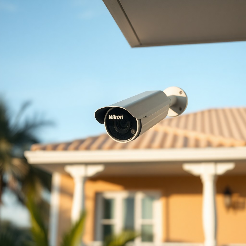Locksmith Chick outdoor security cameras on-site in Milton, FL