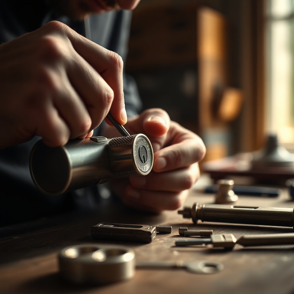 Locksmith Chick rekey service on-site in Milton, FL