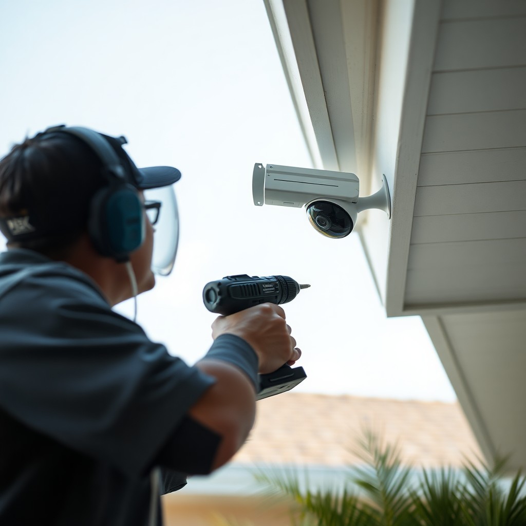 Locksmith Chick security camera installation on-site in Milton, FL