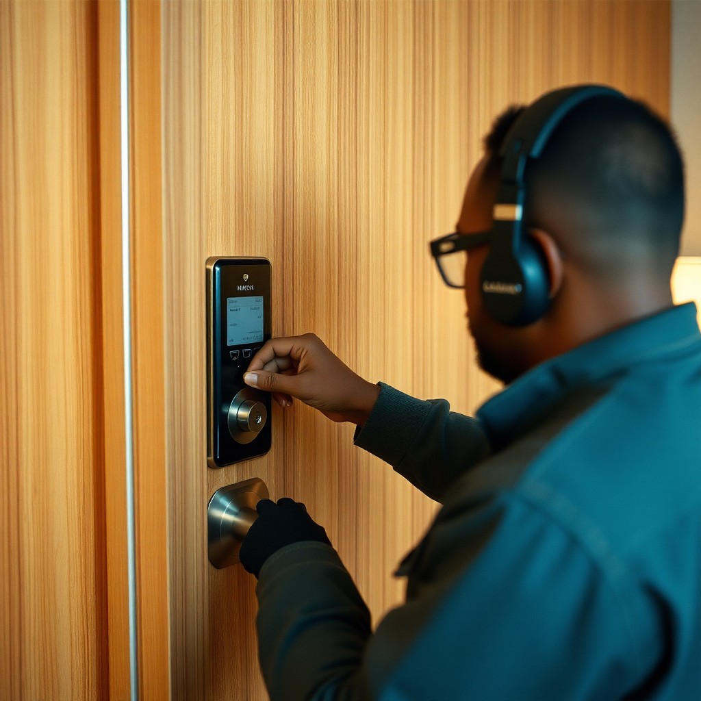 Locksmith Chick hotel lock service on-site in Miramar Beach, FL