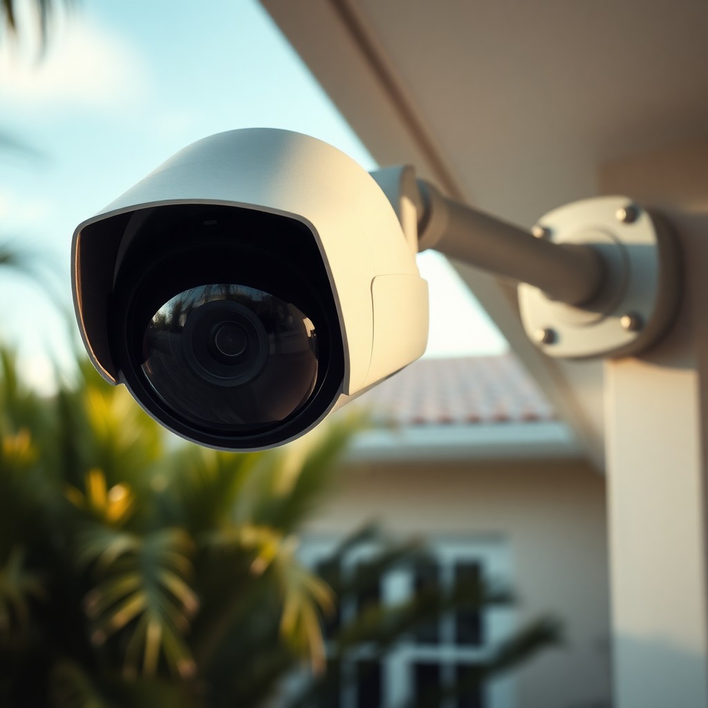 Locksmith Chick outdoor security cameras on-site in Miramar Beach, FL
