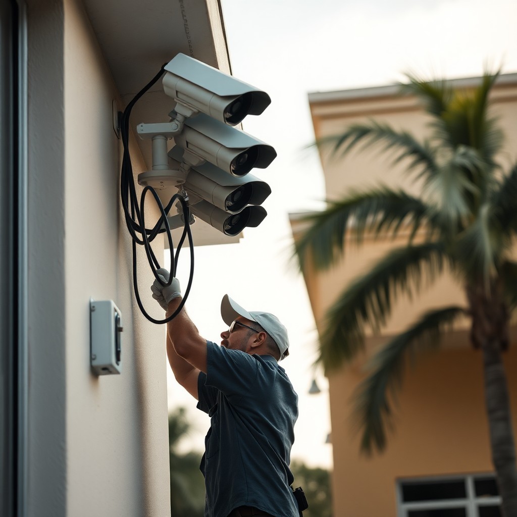 Locksmith Chick business security cameras on-site in Navarre, FL